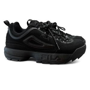 🖤 FILA Disruptor II All-Black Chunky Sneakers 
US 9.5 EU 41
